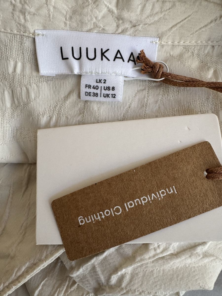 Luukaa Vestiti: Robe LUUKAA crème taille 40, viscose et polyamide – Nuovo e nell'imballaggio originale da Morges venduto da sandy069 8