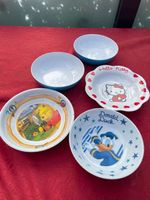 5 Kinder Teller 2-3 x gebraucht - Top Donald Hello Kitty