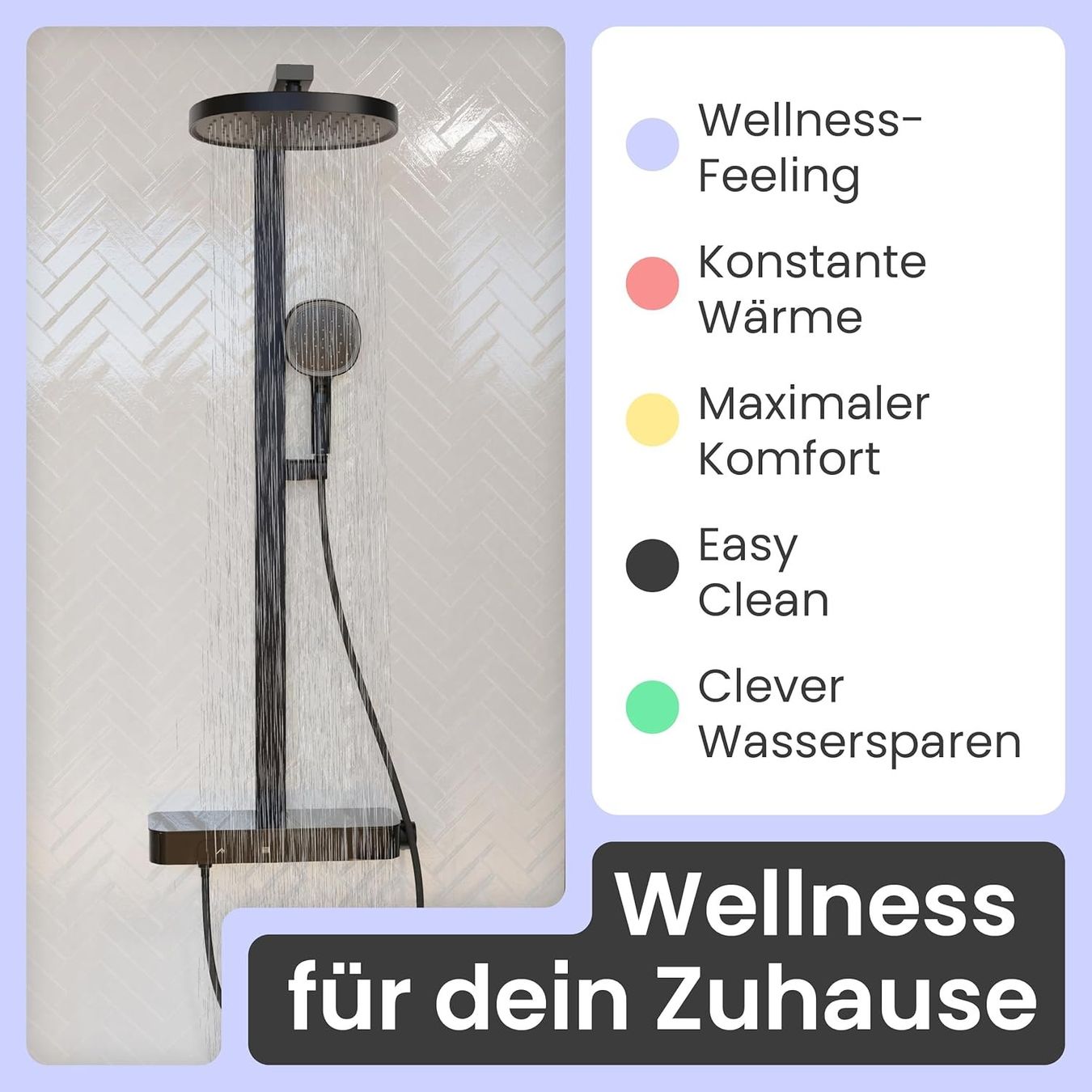 Duschbrausen: Regendusche mit Thermostat Schwarz Matt – Neu und originalverpackt aus Suhr von SchnapperCH 2