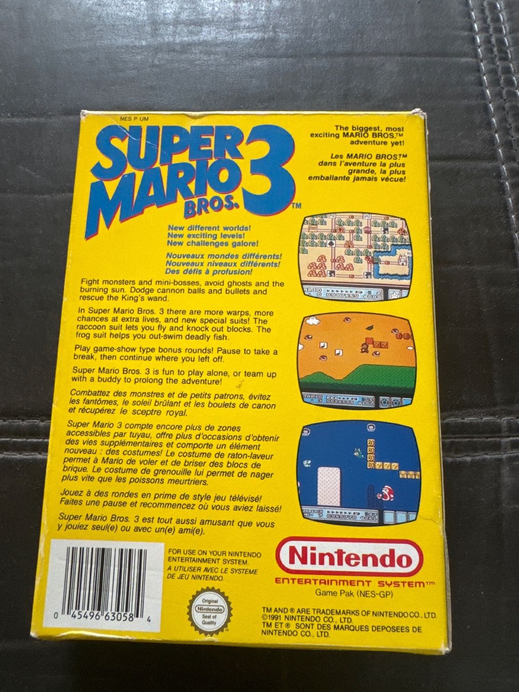 Nintendo Giochi: Super Mario bros 3 Nes Boîte complet – Usato da Lausanne venduto da sauvezretrogames 4