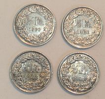 50 Rappen 1960, 1961, 1963, 1964 (Silber)