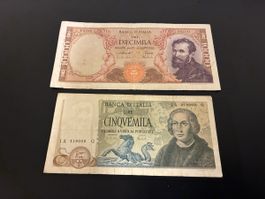 2 verschiedene Banknoten 