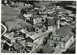 AK Saignelégier. Vue aérienne