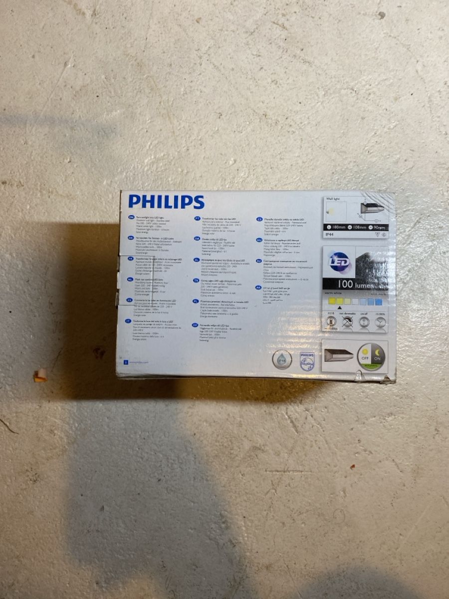 Philips Lampade: 2x Philips Solar LED Aussenleuchte Edelstahl  – Nuovo e nell'imballaggio originale da Winterthur venduto da Inked_Krusty 1