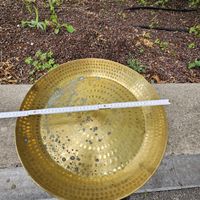 GROSSE MESSING PLATTE DURCHMESSER  45 CM