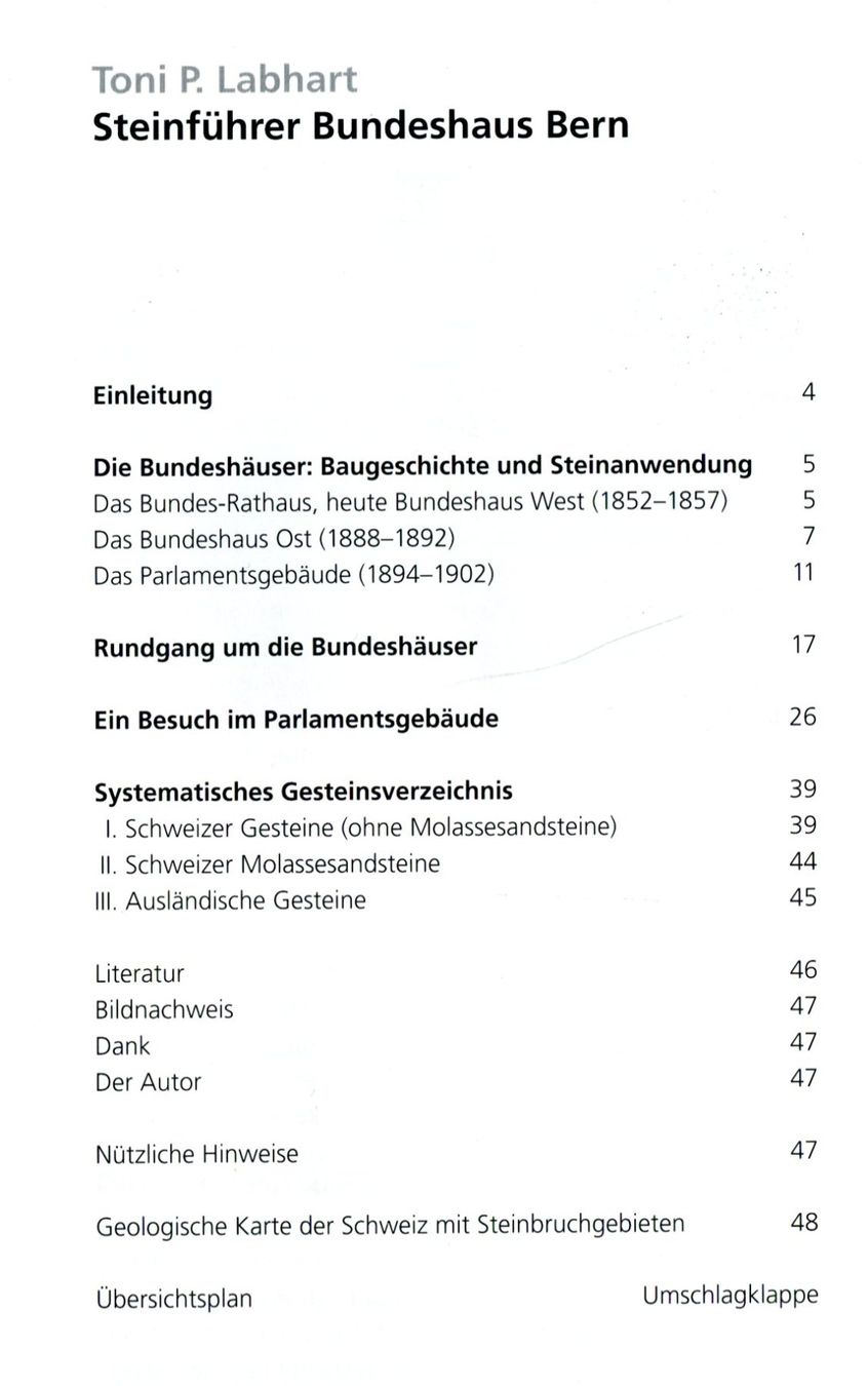Livres: Bern, Bundeshaus, Steinführer, Kunstführer – D'occasion à Aarau par Elmaar41 2