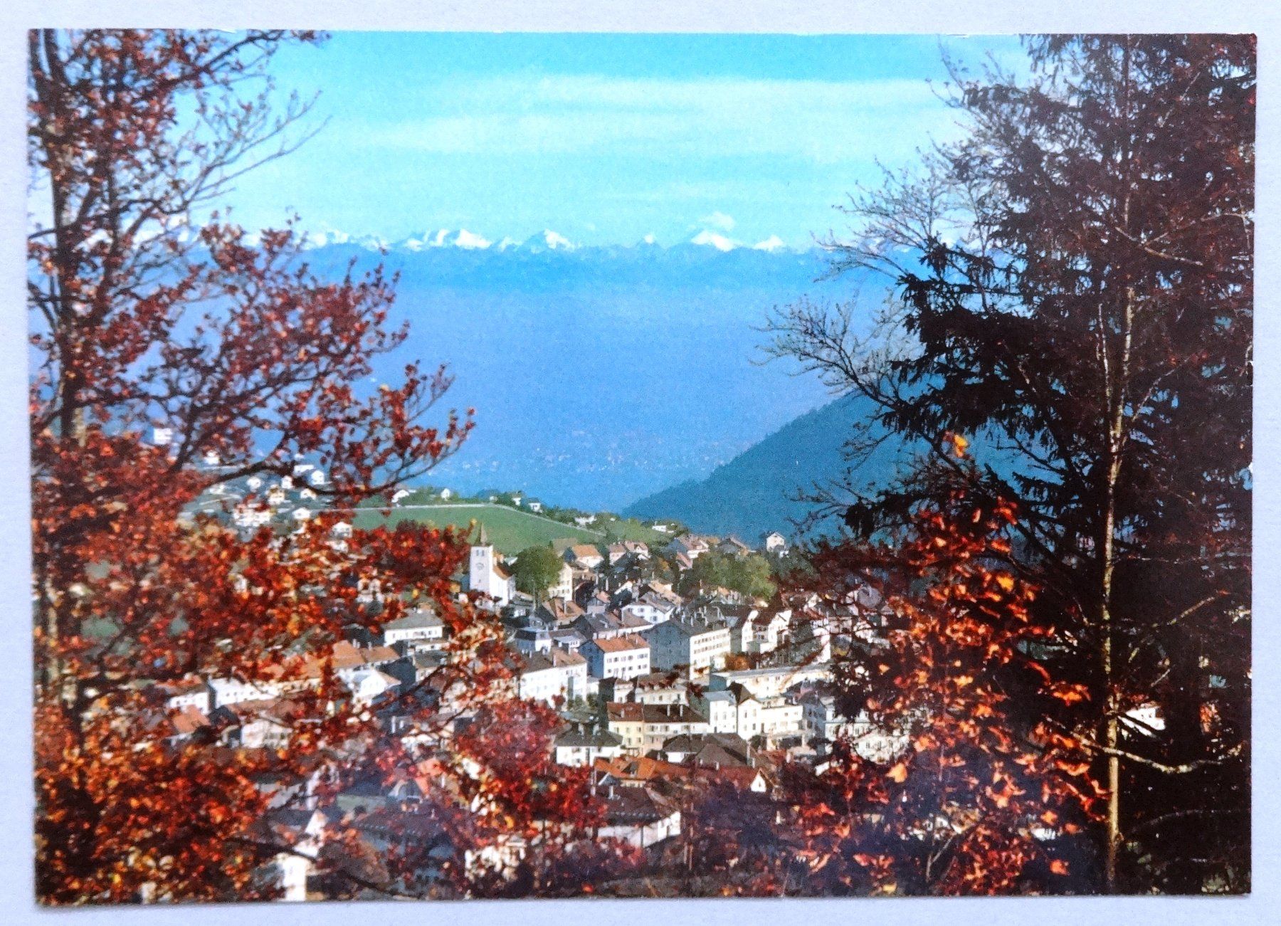 Ansichtskarten: Ste-Croix et les Alpes – Gebraucht aus Fétigny von Billy2miny