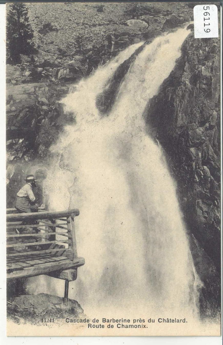 Cartoline postali: Cascade de Barberine pres du Chatelard - Route de Chamonix – Usato da Ettingen venduto da Kartenplanet
