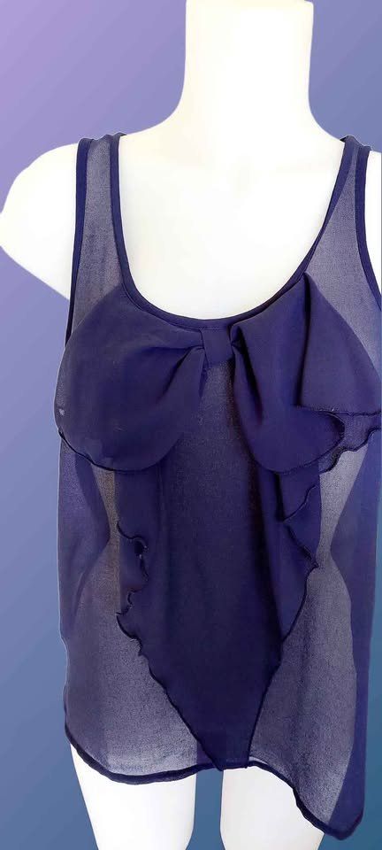 Only Top: Elegantes Chiffon Top mit Schleife – Nuovo (secondo la descrizione) da Aarburg venduto da Hystoria 3