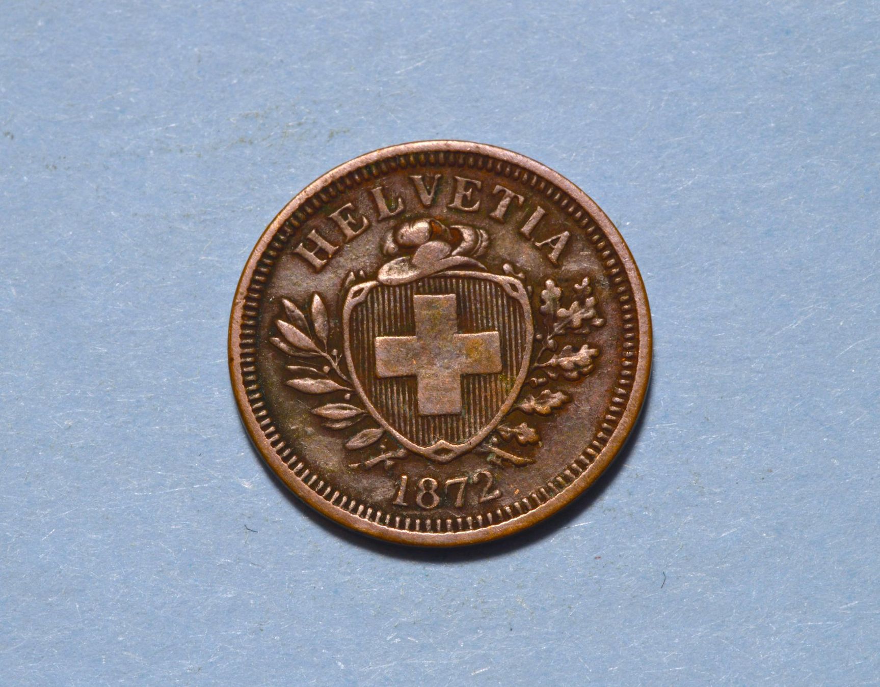 Tutti le monete: 1 Rappen 1872 – Usato da Oberglatt ZH venduto da ZH111