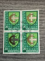 Schweiz Briefmarken Pro Juventute 1980 Viererblock Top!