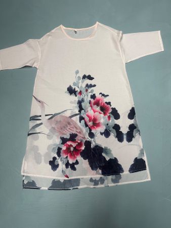 Damen Kleid mit Vogel Motiv Grösse S neuer Zustand