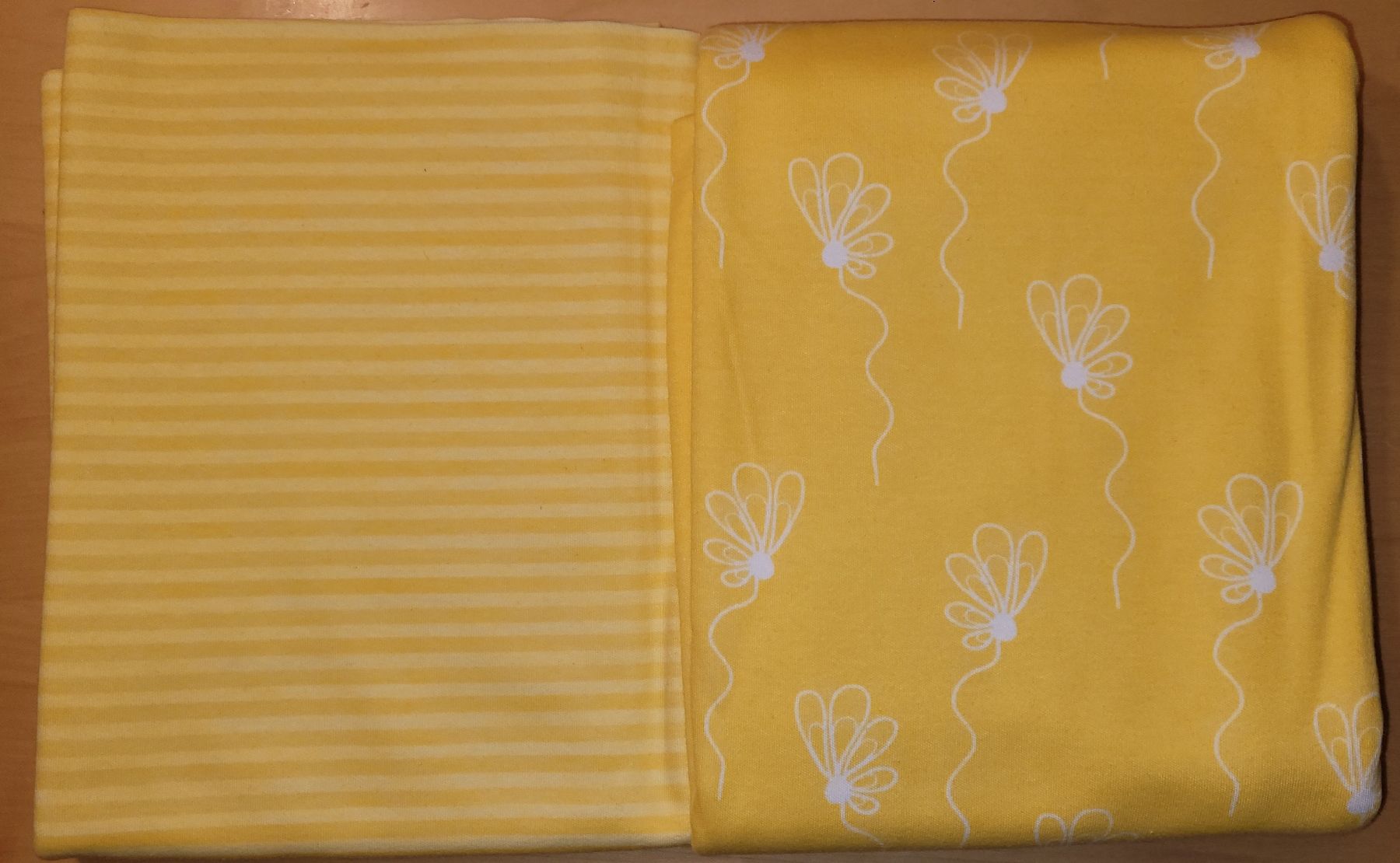 Stoffe: 2m Jersey-Paket gelb Astrokatze – Neu (gemäss Beschreibung) aus Madiswil von fabrics