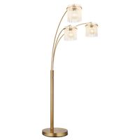 Stehleuchte, Gold, Glas, 180 cm Höhe