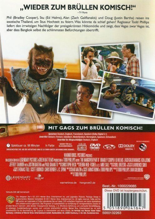 Tutti i DVDs: Hangover 2 (Neu & OVP) – Nuovo e nell'imballaggio originale da Volketswil venduto da Fraese1 1