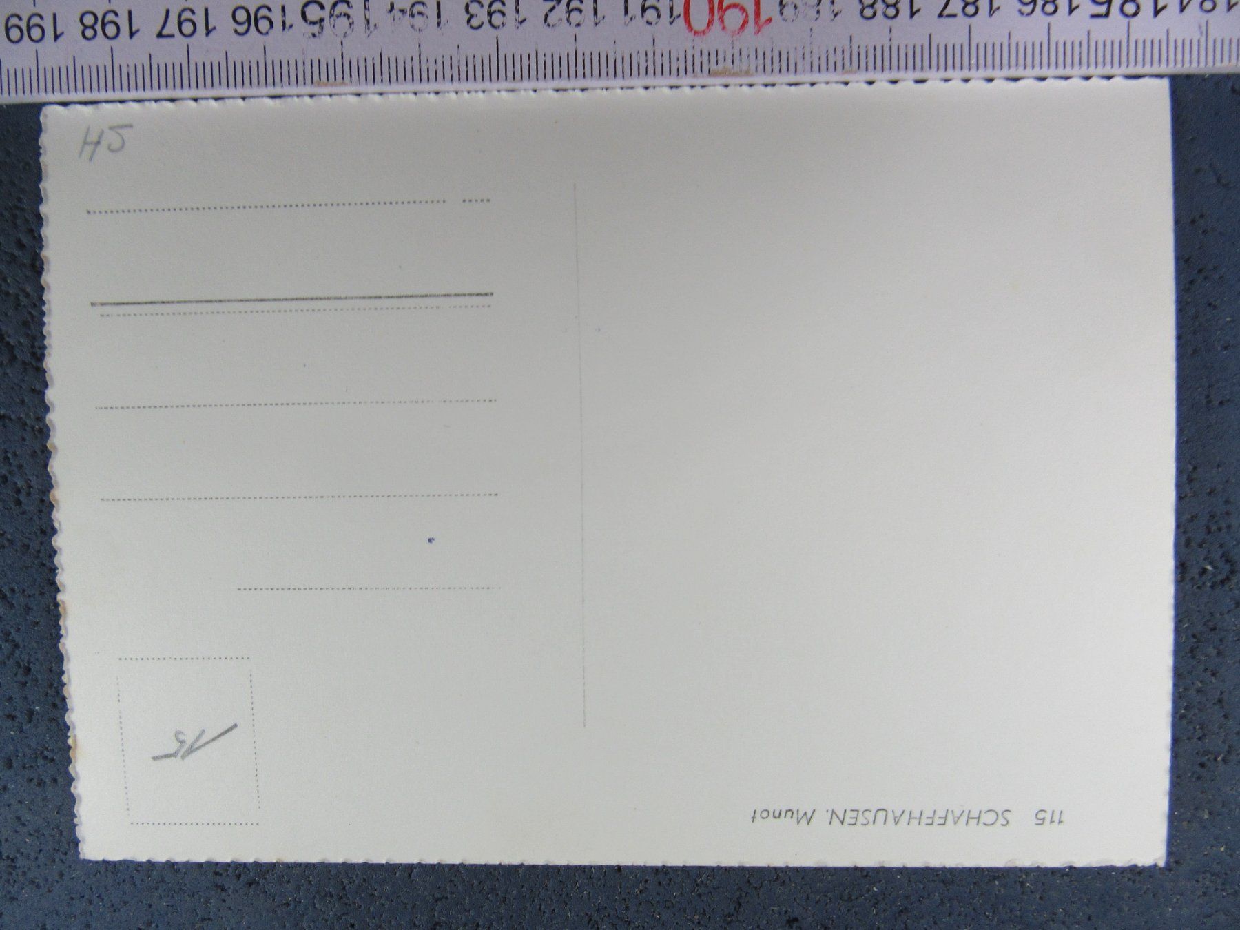 Cartoline postali: SCHAFFHAUSEN SH AK MUNOT – Usato da Ettingen venduto da Hausi4711 1