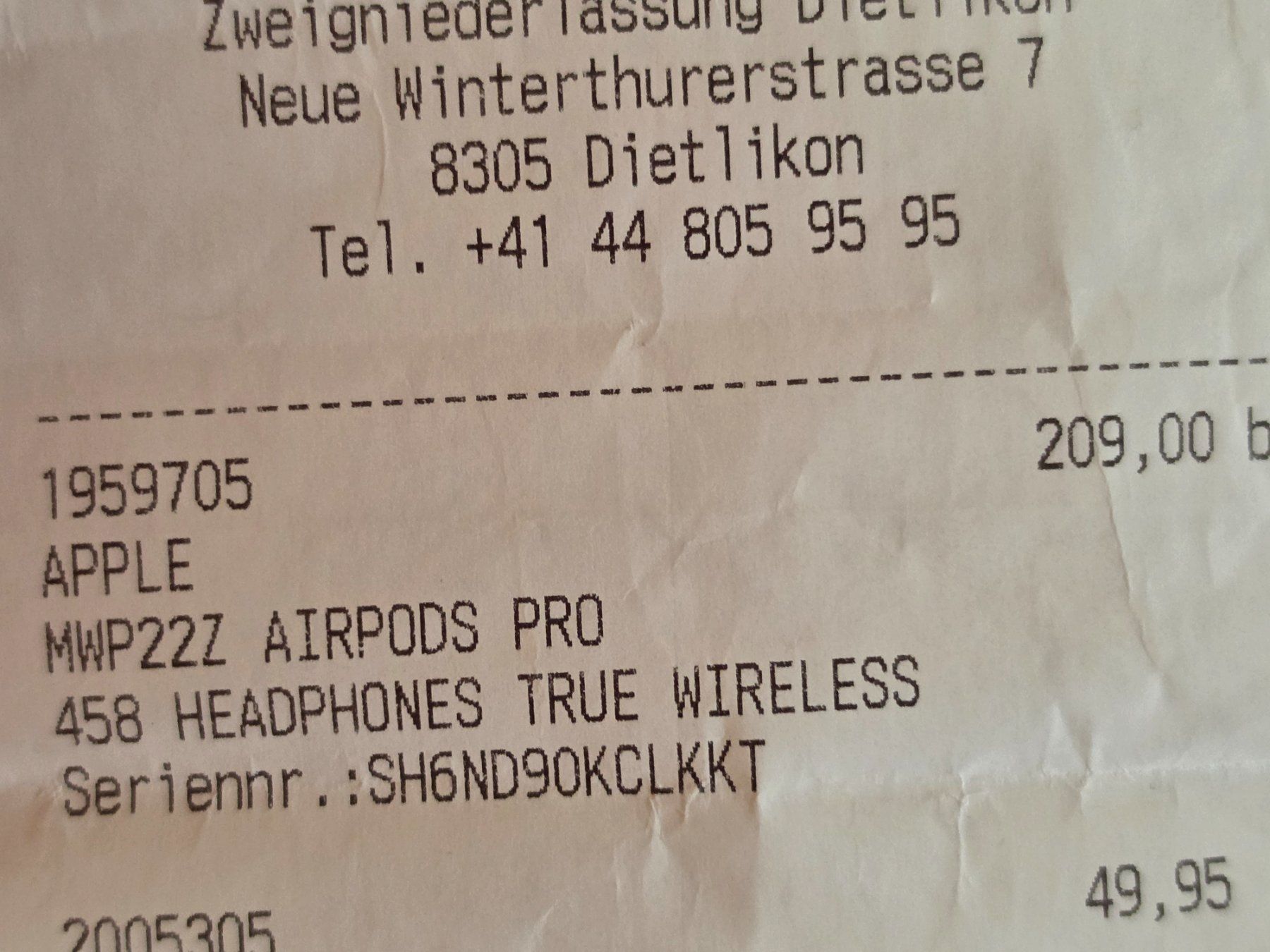 Apple Cuffie: AirPods Pro – Usato da Zürich venduto da johannesnaomi 3