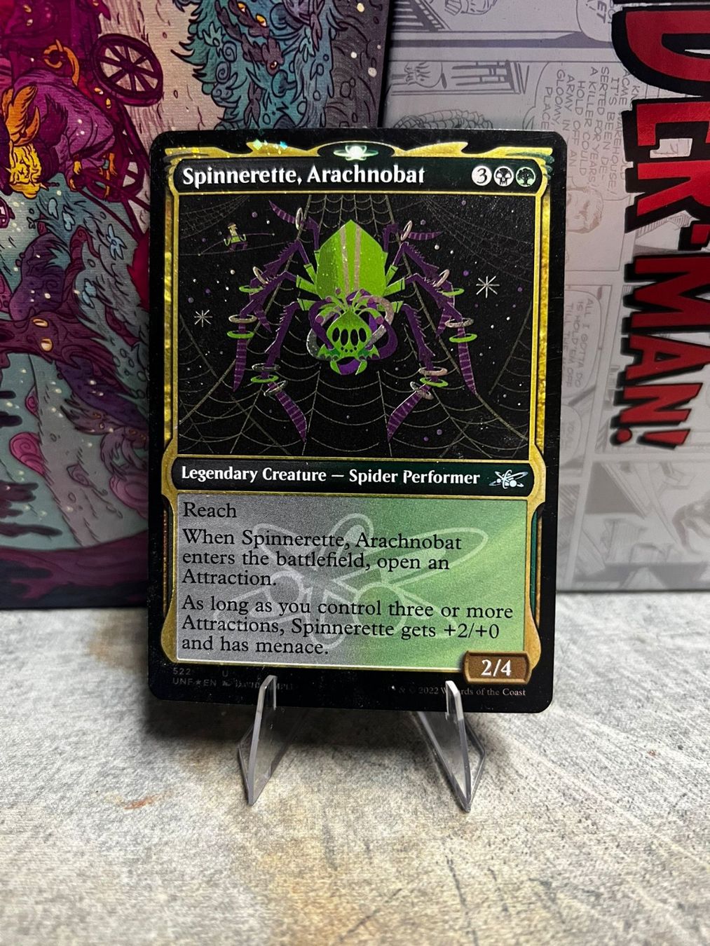 Magic The Gathering Carte collezionabili: Spinnerette, Arachnobat Galaxy Foil – Usato da Wilen b. Wollerau venduto da GarruksShop