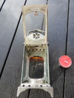 LATERNE AUS ZINN FÜR TEEKERZE, (EX-LÄDELI)  ARTIKEL