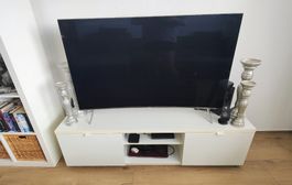 Fernsehmöbel weiss Holz L 160cm B 40cm H 45cm guter Zustand