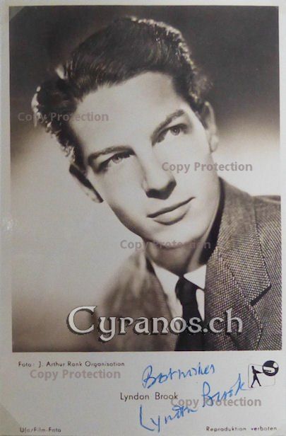 Autografi: Lyndon Brook (1926-2004) Schauspieler - Autogramm – Usato da Dietikon venduto da cyranos1