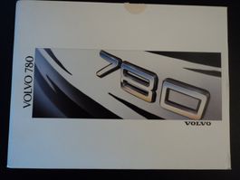 Prospekt Volvo 780 Bertone Jahrgang 1988 Rarität