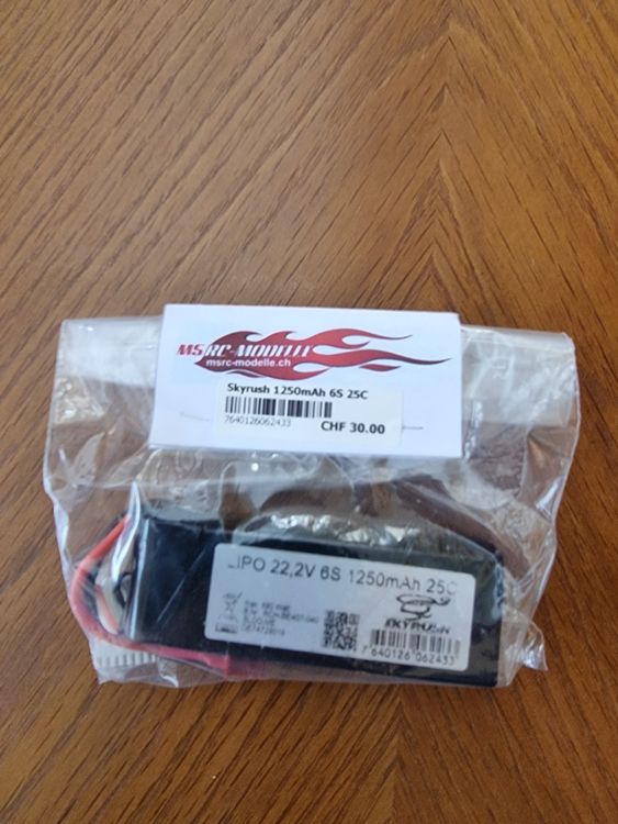 Skyrush LiPo 1250mAh 6S 25C (Neu und originalverpackt) in Rüti ZH für ...