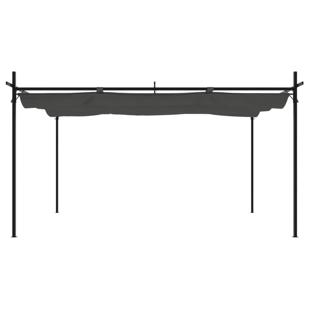 Unterstände: Pergola mit Schiebedach Anthrazit 395x292x230 cm – Neu und originalverpackt aus Bad Zurzach von .blshop.org 2