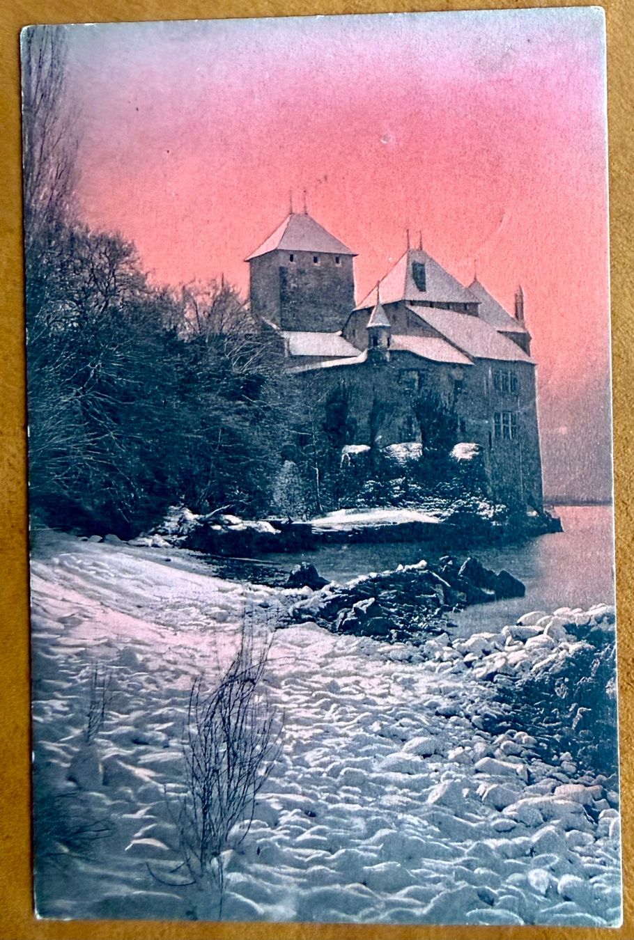 Cartoline postali: Chillon - Le soir - Colorisée 1909 – Usato da Lutry venduto da Ediego