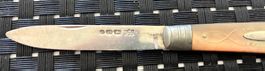 Antique Sterling Silver and mother of pearl pocket knife