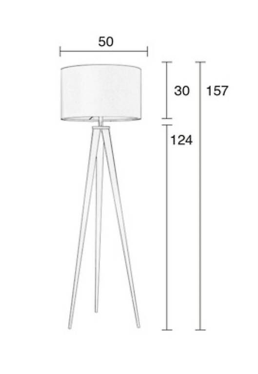 Lampen: Stehleuchte Zuiver Tripod Grau – Gebraucht aus Widnau von nlw_flb8 4