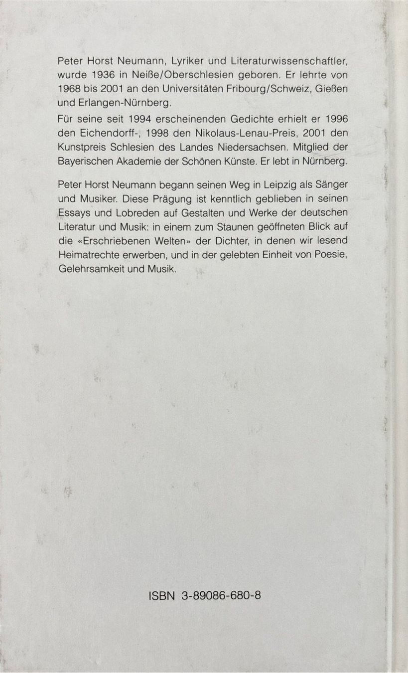 Libri: Neumann Peter Horst, Erschriebene Welt – Nuovo (secondo la descrizione) da Sarnen venduto da Livres 1