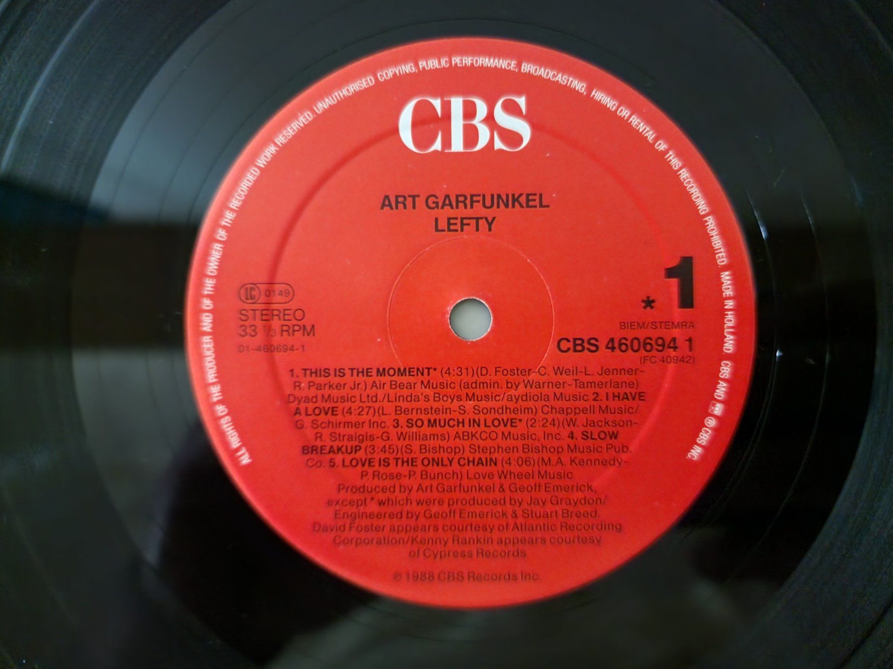Schallplatten: Art Garfunkel LP – Lefty – Gebraucht aus Root von atelier22 2