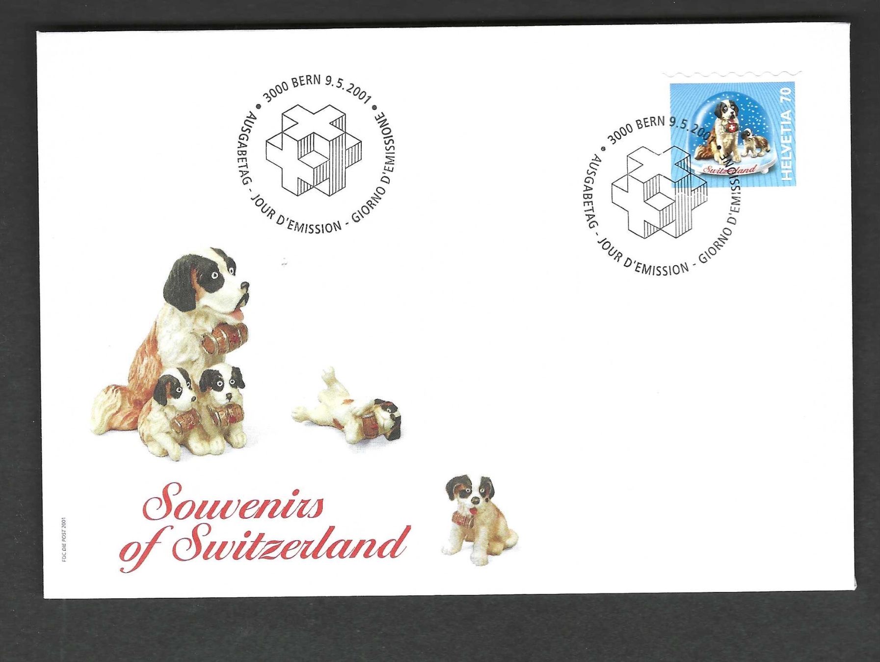 Alle Briefmarken: CH FDC Einzelmarke 2001 – Gebraucht aus Koblenz von Markenhimmel