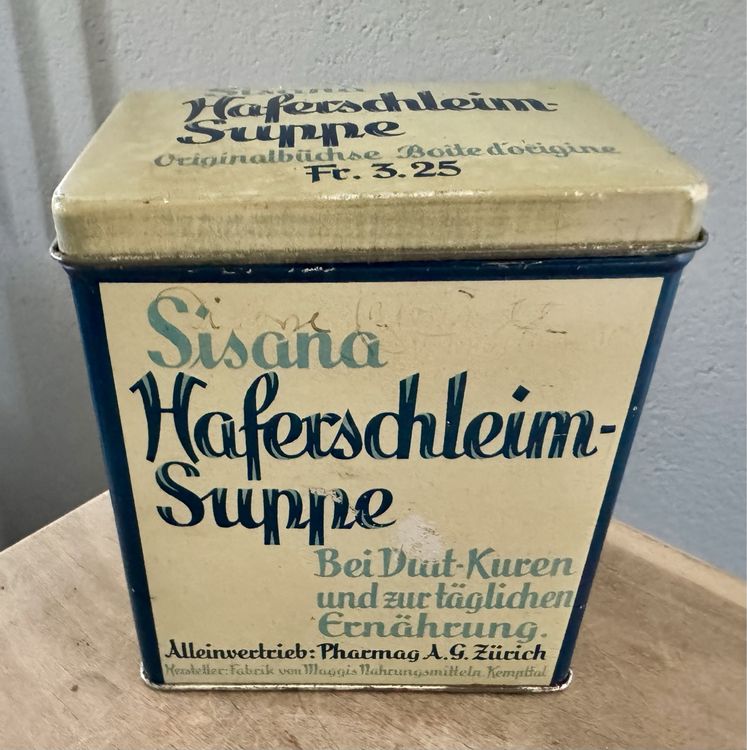 Alte Blechdose SISANA Haferschleimsuppe antik | Kaufen auf Ricardo