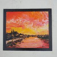 Basel in Peach 25 x 21 cm