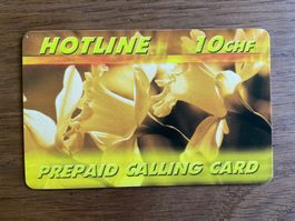 Prepaid Telefonkarte Hotline. Blumen