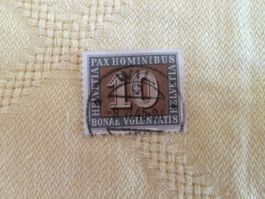 1 Stk. Briefmarke CH PAX HOMNIBUS 10 Rp.