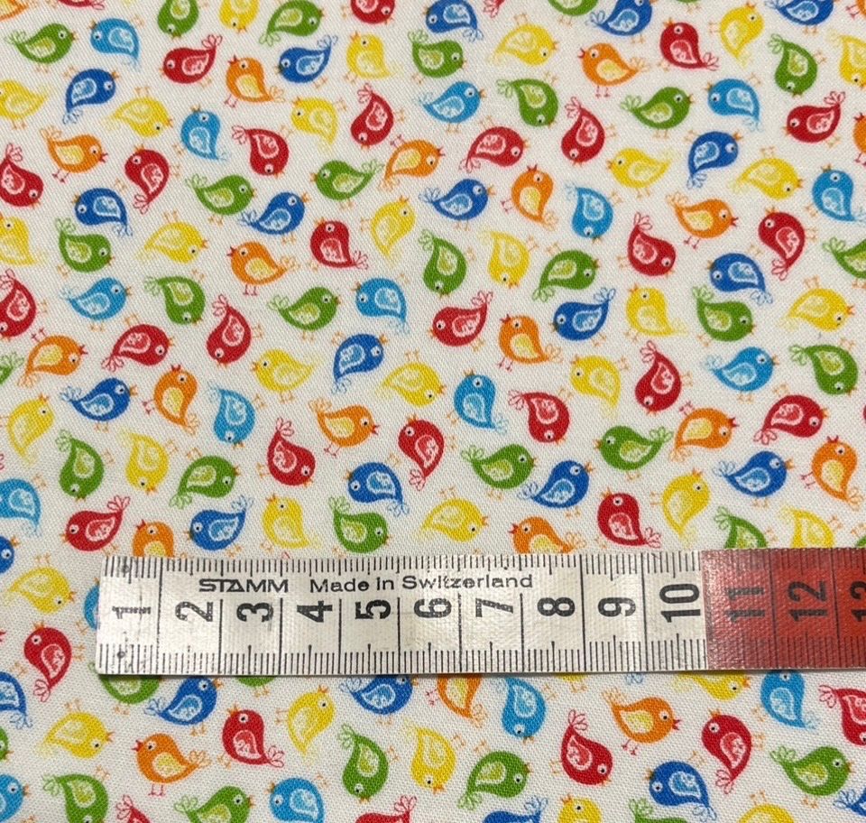 Stoffe: Patchworkstoff Kindersujet bunte Vögel – Neu (gemäss Beschreibung) aus Seuzach von KreativmitStoff 1