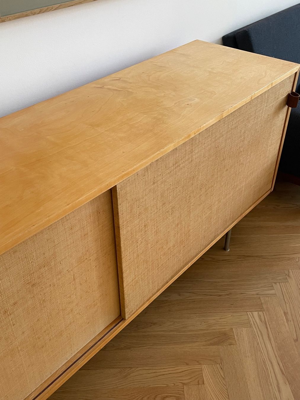 Knoll Kommoden: Sideboard Florence Knoll 116 Seegras  1940s – Gebraucht aus Basel von MidMod20C 1