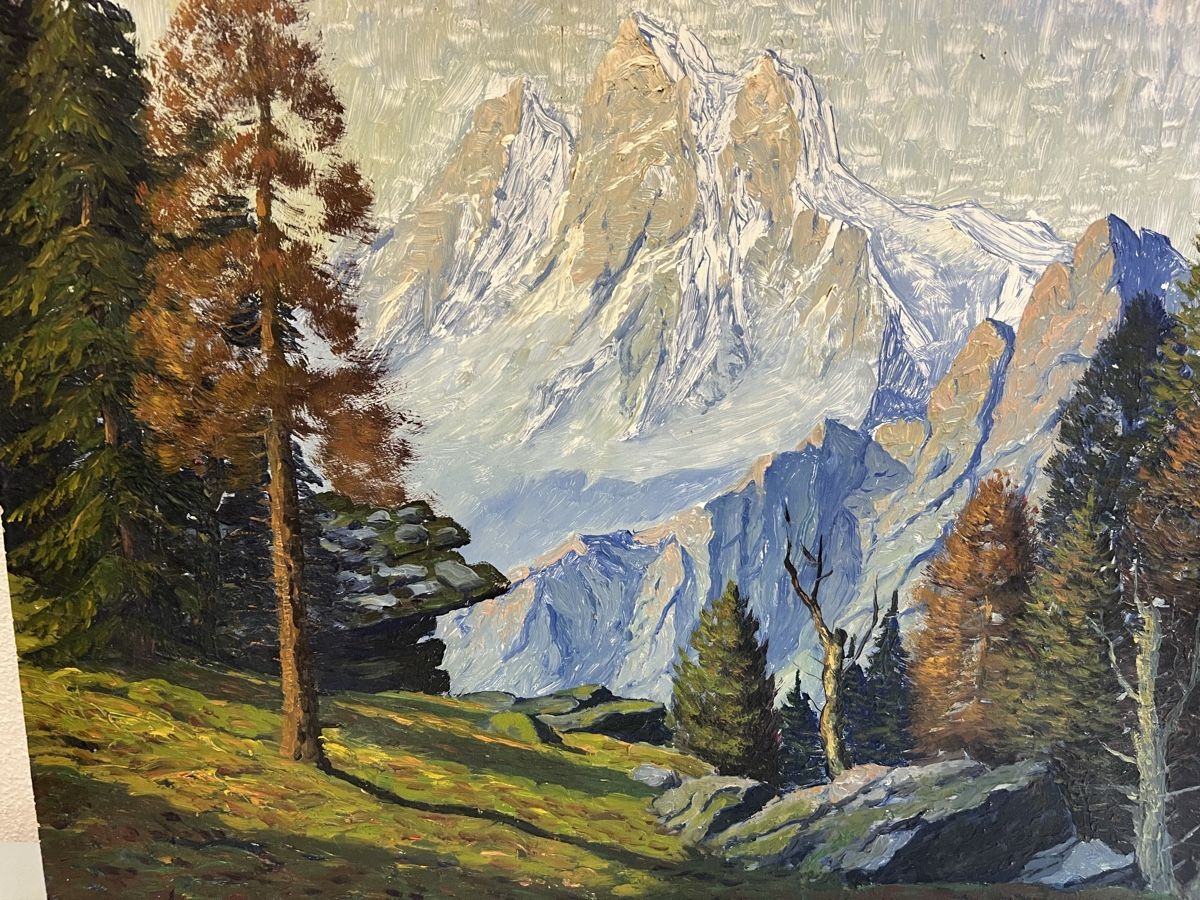 Gemälde: Berglandschaft Gemälde Anonimus – Gebraucht aus Hombrechtikon von vespa1954 1