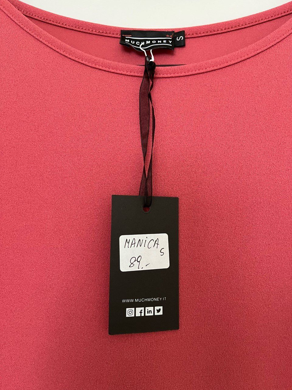 Vestiti: Sommerkleid mit Puffärmeln, Gr. S, Farbe himbeer – Nuovo e nell'imballaggio originale da Triesen venduto da dardaleni 4