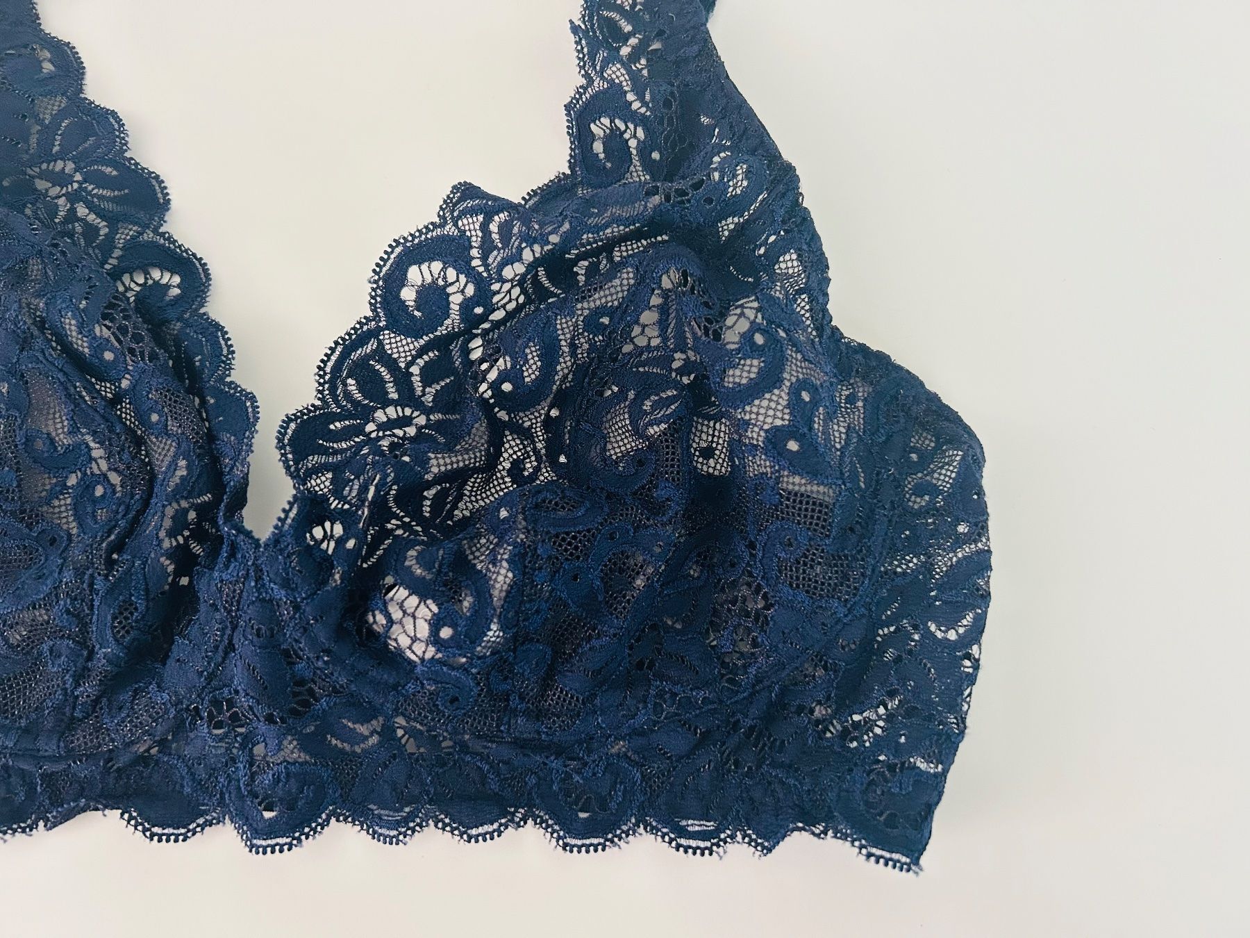 Hanro Altra biancheria intima: Hanro Blue Lace Bra, wie NEU – Nuovo (secondo la descrizione) da Zürich venduto da diva1972 1