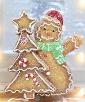 Weihnachtsdeko Lebkuchenfigur (Tanne)