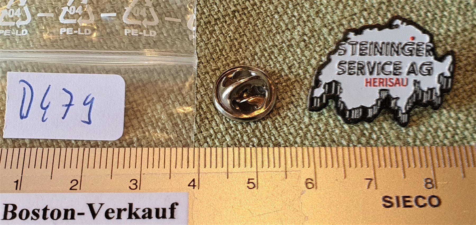 Placchette & Badge: D479 - Pin Schweiz Herisau Steininger AG – Usato da Reinach BL venduto da Boston-Verkauf 2