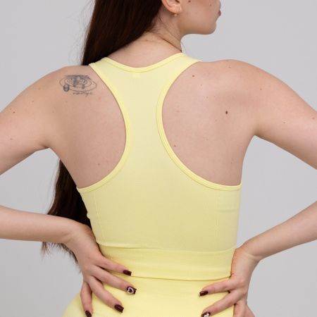 Sport BH Damen Seamless HighSupport Fitness Yoga TOP M Gelb