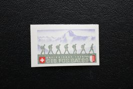 GEB. FÜS. BAT. 89  AKTIVDIENST 1939/40 Marke geschnitten