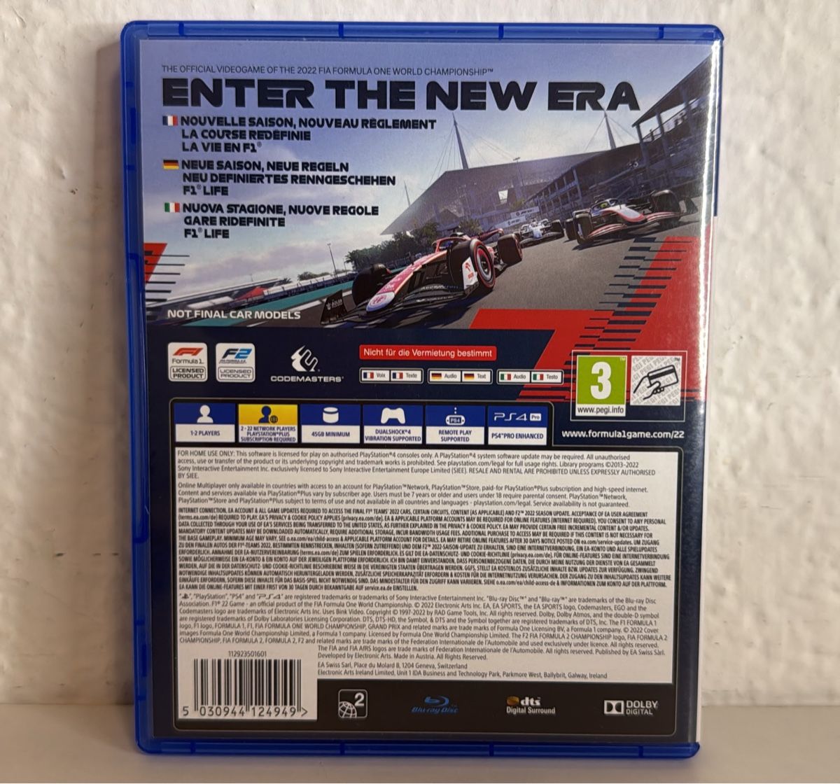 Sony Jeux: F1 22 PS4/PS5 - Game Disc Case – D'occasion à Ehrendingen par bubulence 1