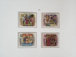 1989 Pro Patria Satz Ersttag Vollstempel mit Gummi