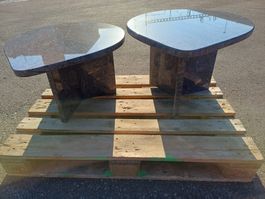 Salontisch, Couchtisch 2er Set aus Granit